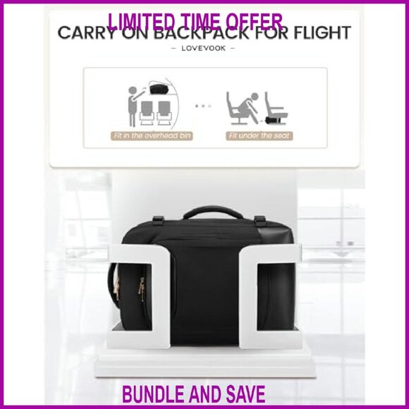 Large 40L Travel Backpack TSA Approved Laptop Carry On Weekender Bag
